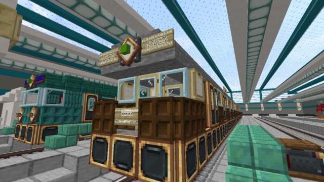 Featured image of Rolling stock for the Minecraft metro. Metrovagon Type: A1