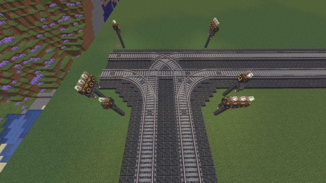 Featured image of T junction train intersection with signals. right hand drive. 3 block serperation.