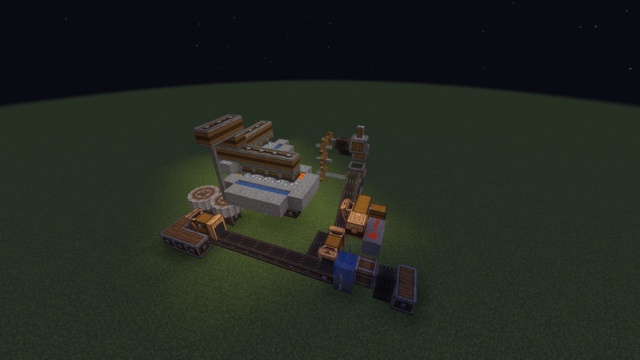 Featured image of A small iron farm that produces 1 iron block per minute.