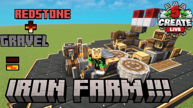 Featured image of Fastest Iron Farm in Create Live 5!