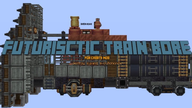 Featured image of Create 0.5.1 | Futuristic Train Bore