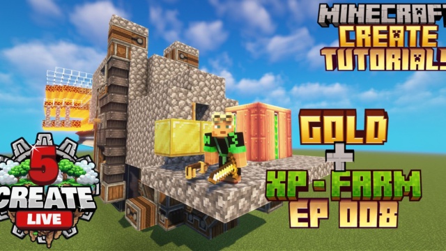 Featured image of Nether Gold + EXP Farm - Create Live 5 Mod Pack