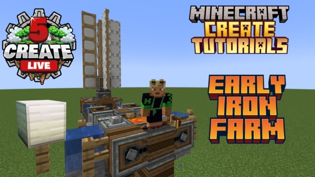 Featured image of Create Live 5 Early game Iron Farm